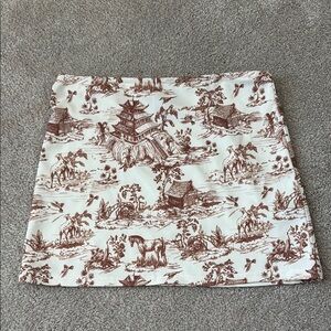 Edikted Cream A-line Mini Skirt Casual